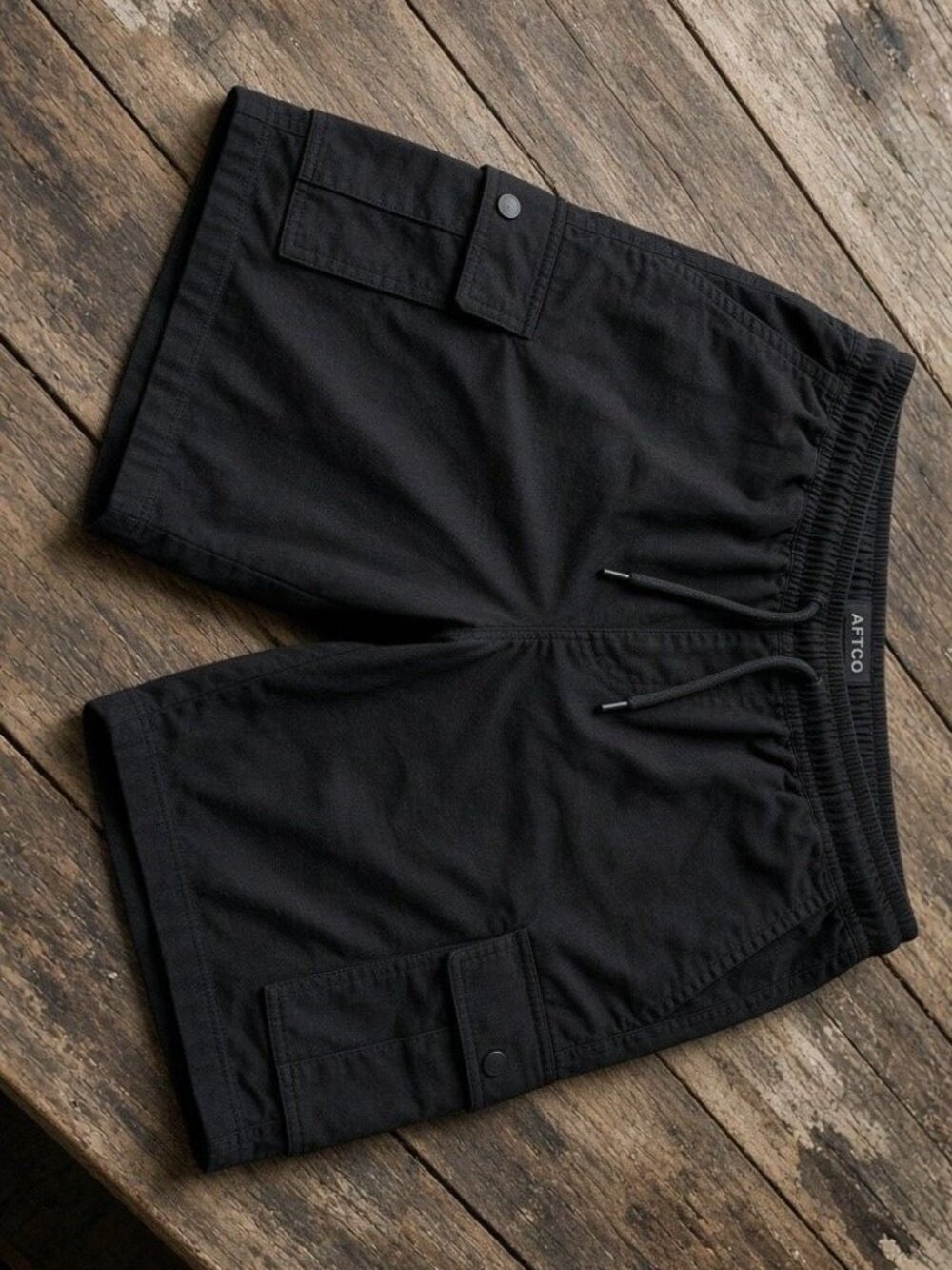 AFTCO Men's Black Cargo Shorts